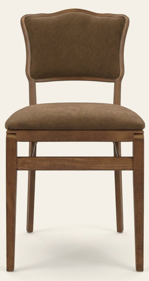 Set of Walnut Olive Green Dining Chairs - consignment furniture Portland - Whats New Furniture Portland OR