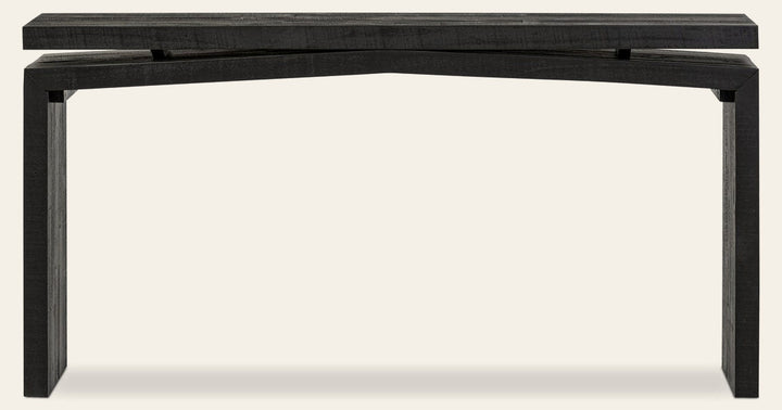 Matthes Console Table - Aged Black Pine - What's New Furniture - Portland, Oregon