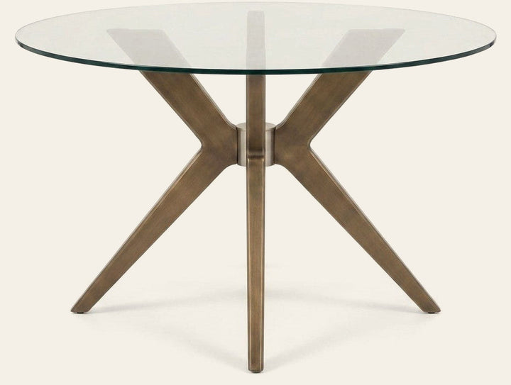 Silver Mid-Century Table - consignment furniture Portland - Whats New Furniture Portland OR