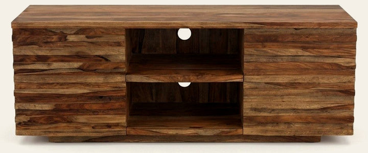 Multi-toned Mid-Century TV Stand - consignment furniture Portland - Whats New Furniture Portland OR