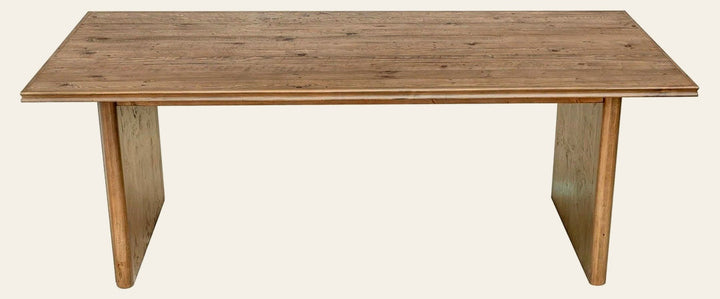 Britanica Dining Table in brown - reclaimed pine dining table by LH Imports - Whats New Furniture Portland OR