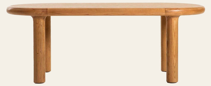 Destiny Oval Dining Table in Natural Oak - oval oak dining table by LH Imports - Whats New Furniture Portland OR