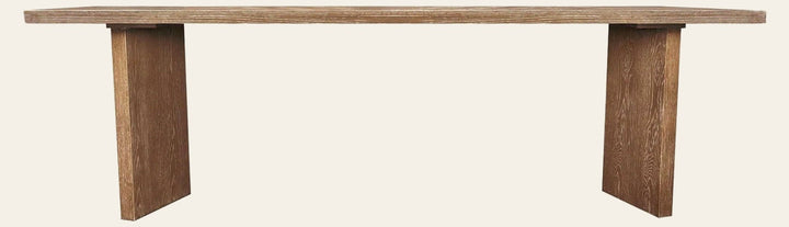 Fraser Rectangular Dining Table in light brown - rectangular ash dining table by LH Imports - Whats New Furniture Portland OR