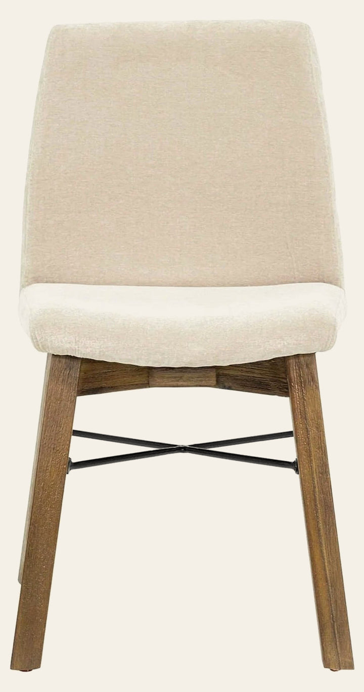 Gia Dining Chair in Warm Pecan Sand - upholstered acacia dining chair by LH Imports - Whats New Furniture Portland OR