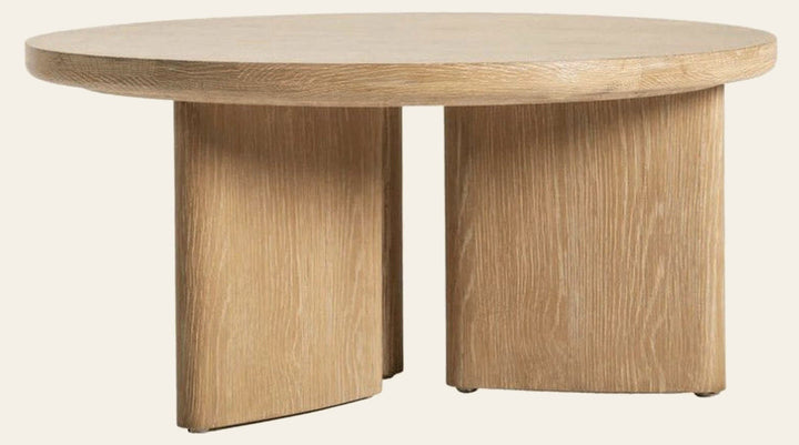Infinity Coffee Table in White Washed - round coffee table by LH Imports - Whats New Furniture Portland OR