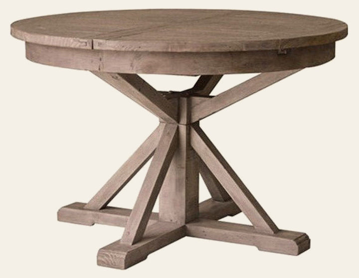 Irish Coast Round Extension Dining Table in Rustic Sundried - studio - LH Imports - Whats New Furniture Portland OR