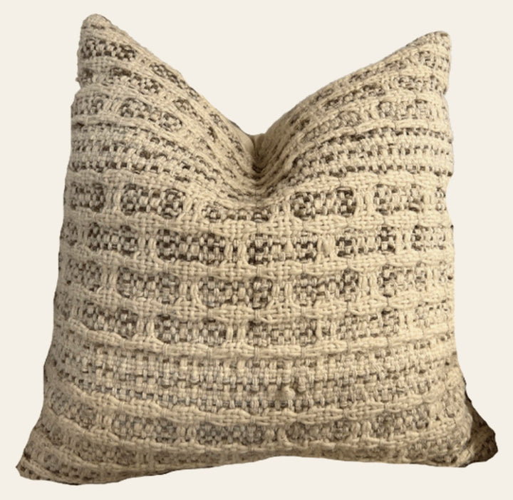 Ivory Knitted Throw Pillow - What's New Furniture Portland Oregon