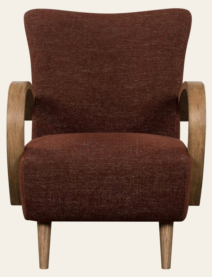 Louis Club Chair in Textured Choco - club chair by LH Imports - Whats New Furniture Portland OR