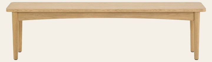 Lumina Bench in Natural - oak dining bench by LH Imports - Whats New Furniture Portland OR