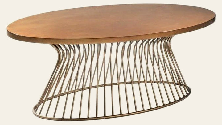Mercer Coffee Table in Bronze - oval coffee table by Olliix - Whats New Furniture Portland OR
