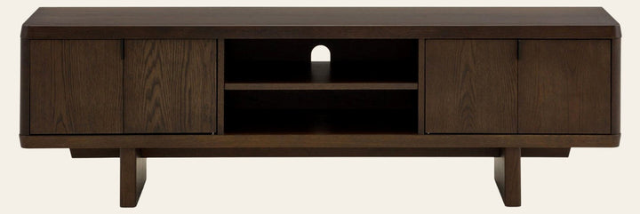 Natu Low Media Console in Espresso Oil - espresso oil media console by Unique Furniture - Whats New Furniture Portland OR