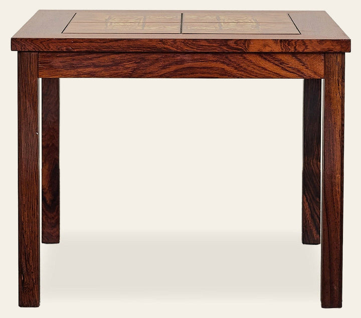Rosewood Side Table w/inlay - What's New Furniture Portland Oregon