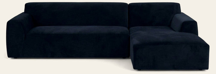 Royal Blue Sofa Chaise - consignment furniture Portland - Whats New Furniture Portland OR