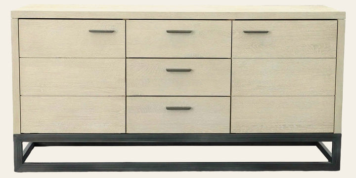 Starlight Sideboard in White Washed - oak sideboard by LH Imports - Whats New Furniture Portland OR