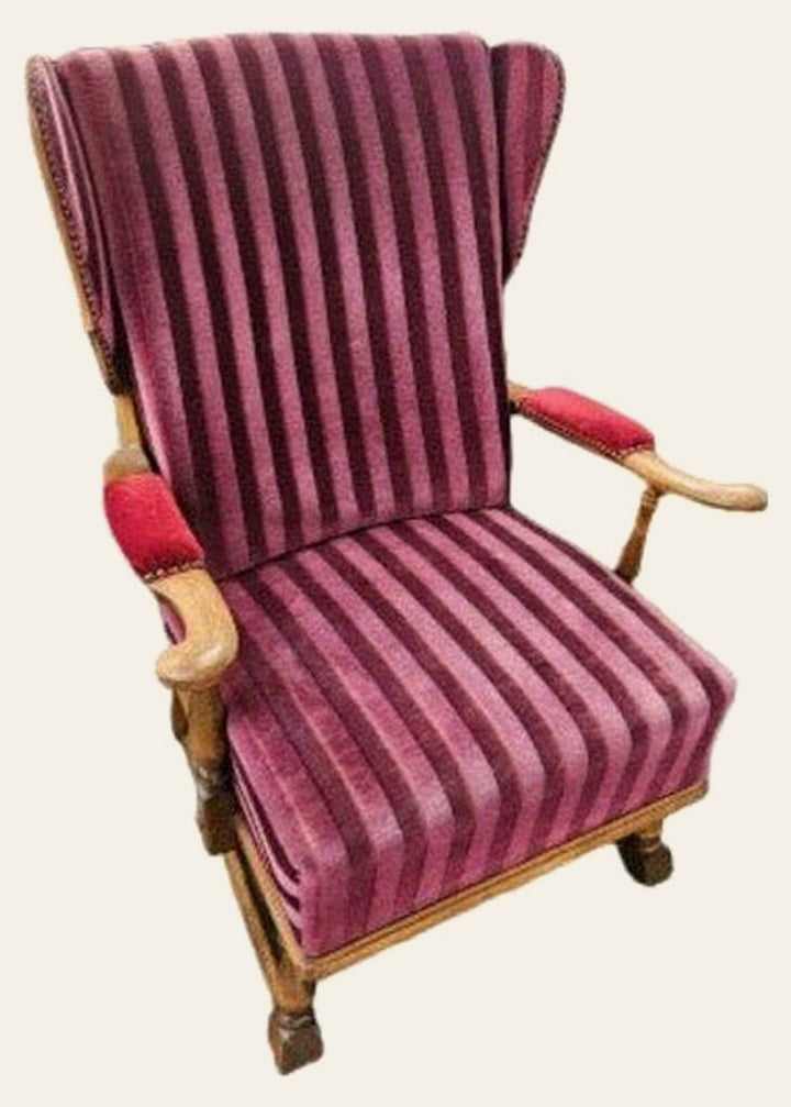 Striped Vintage Chair - Whats New Furniture - Portland, Oregon