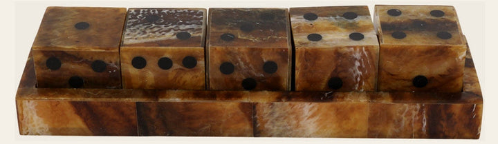 Tortoise Resin Dice Set - Whats New Furniture Portland OR