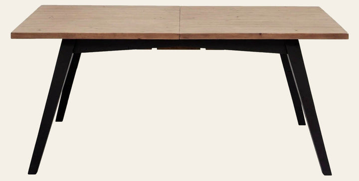 Viva Extendable Dining Table in Sundried Wheat/Matte Black - extendable dining table by LH - Whats New Furniture Portland OR