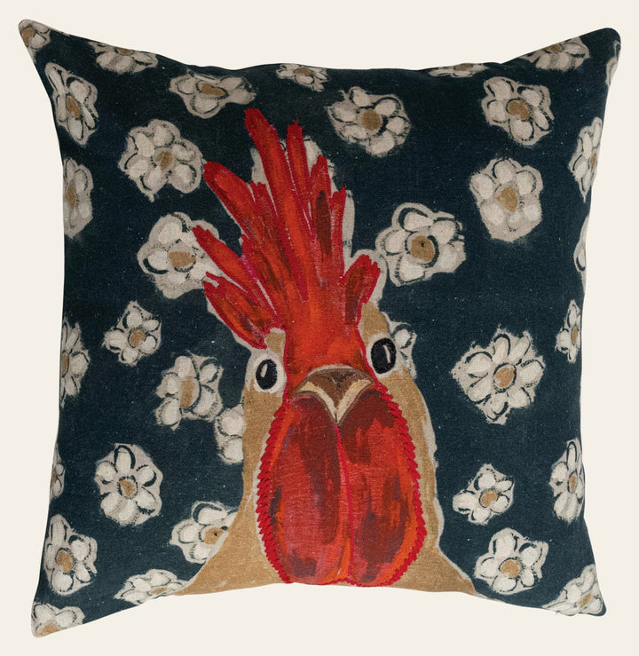 Square Cotton & Linen Printed Pillow - What's New Furniture - Portland, Oregon
