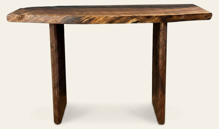 Live Edge Black Walnut Console Table - consignment furniture Portland - Whats New Furniture Portland OR
