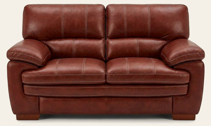 Red Lay-Z Boy Sofa - consignment furniture Portland - Whats New Furniture Portland OR