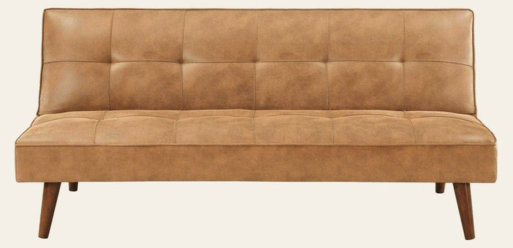 Jenson Tufted Convertible Sofa Bed - side angle - mid-century modern sleepers - Whats New Furniture Portland OR