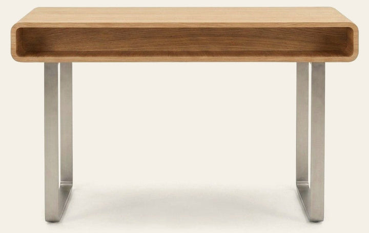 Blonde Oak Console Table - consignment furniture Portland - Whats New Furniture Portland OR