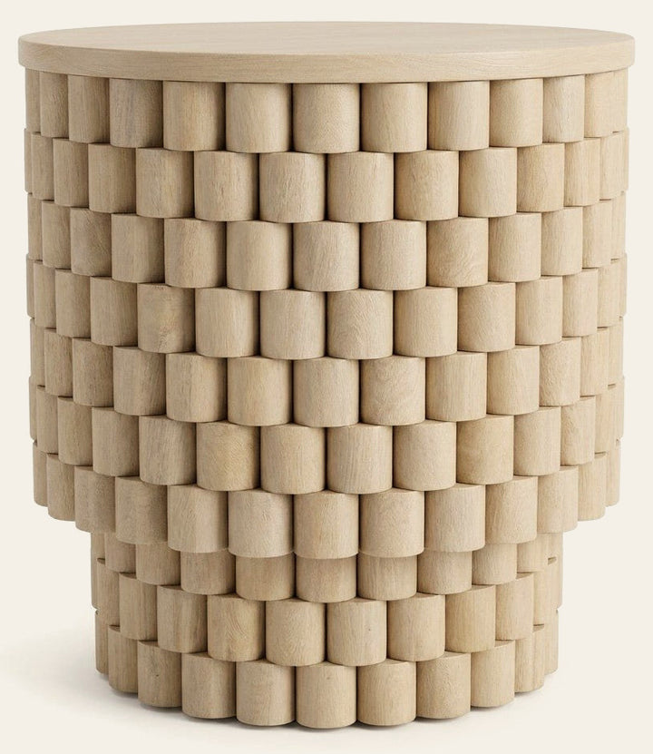 White Accent Table - consignment furniture Portland - Whats New Furniture Portland OR