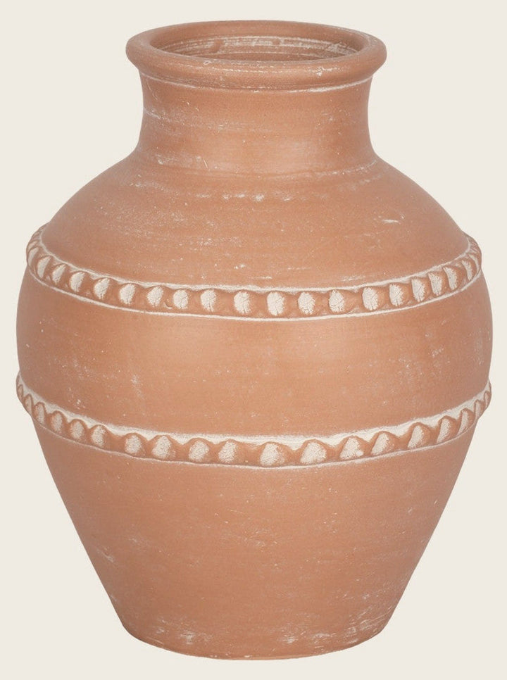 Traditional Terracotta Vase front view - Whats New Furniture Portland OR