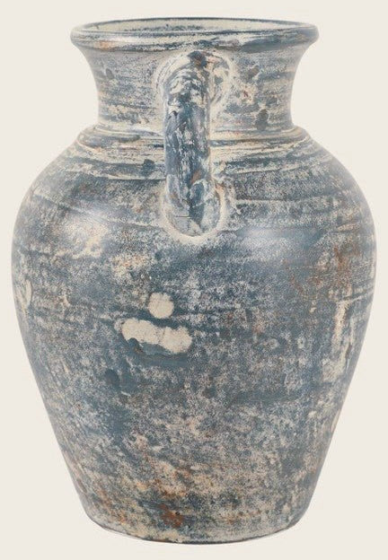 Terracotta Vase with Handles front view - Whats New Furniture Portland OR