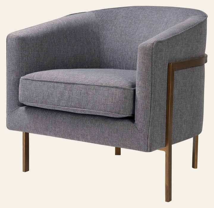 Harrod Accent Arm Chair in Tweed Gray - accent arm chair by NPD - Whats New Furniture Portland OR