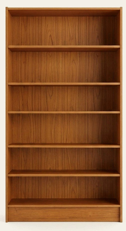 Tall Teak Contemporary Bookcase - consignment furniture Portland - Whats New Furniture Portland OR