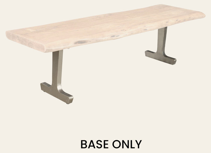 TAJ Pedestal Dining Bench Base - bench by LH Imports - Whats New Furniture Portland OR