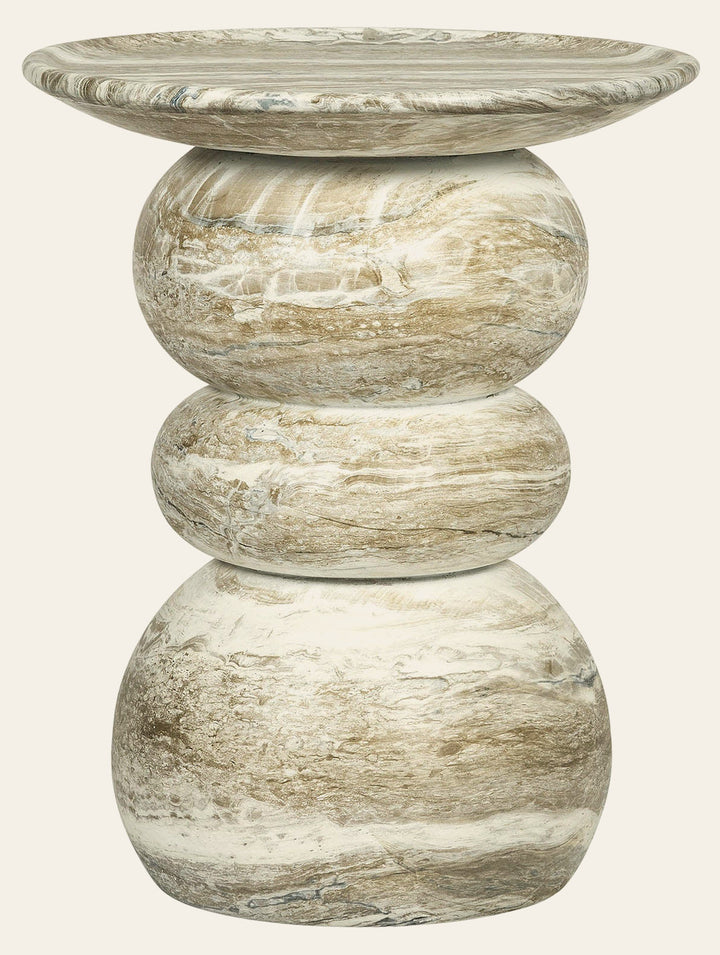 Temple Side Table in Grey Mist - side table by LH Imports - Whats New Furniture Portland OR