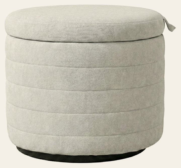 Elio Storage Ottoman in Platinum - ottoman by LH Imports - Whats New Furniture Portland OR