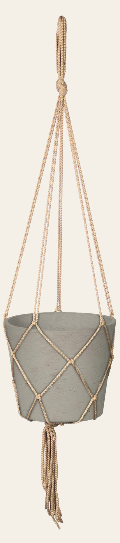 Craft Hanging Pot Small in Cement Grey - Whats New Furniture Portland