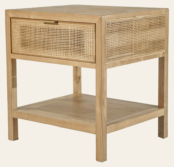 Rattan Side Table in Natural - side table by LH Imports - Whats New Furniture Portland OR