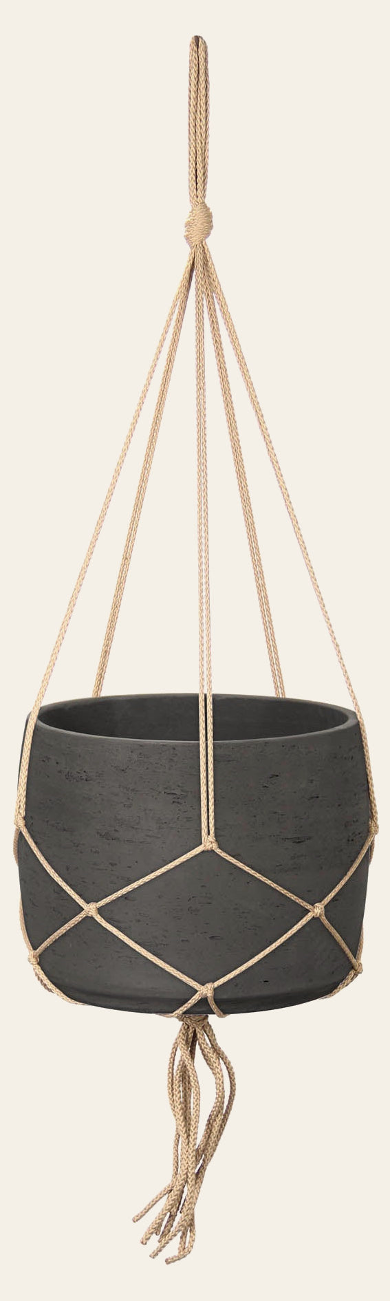 Craft Hanging Pot in Charcoal Grey - home decor by LH Imports - Whats New Furniture Portland OR