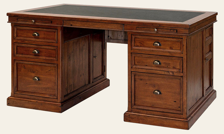 Lifestyle Double Desk in African Dusk - Whats New Furniture Portland