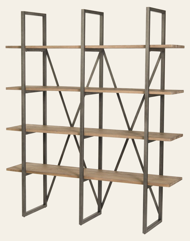 Kenya Large Bookcase in Salvaged Grey - bookcase by LH Imports - Whats New Furniture Portland OR