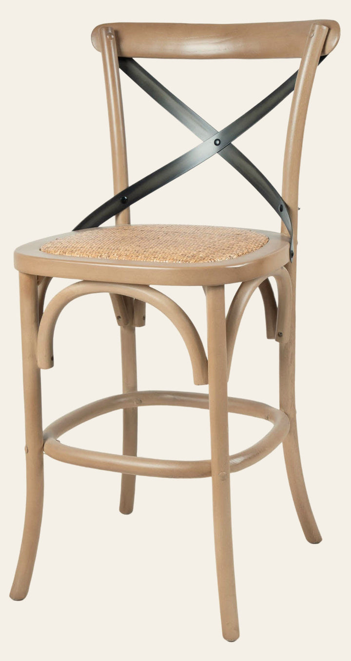 Crossback Counter Stool in Sundried - counter stool by LH Imports - Whats New Furniture Portland OR