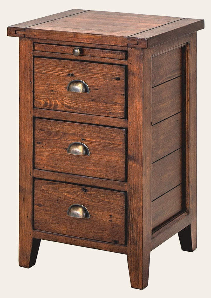 Irish Coast 3 Drawer Nightstand in African Dusk - Whats New Furniture Portland