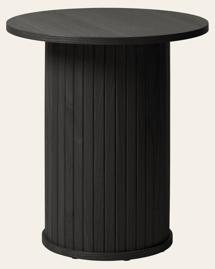 Nola Side Table in Black Oak front view - side table by Unique Furniture - Whats New Furniture Portland OR
