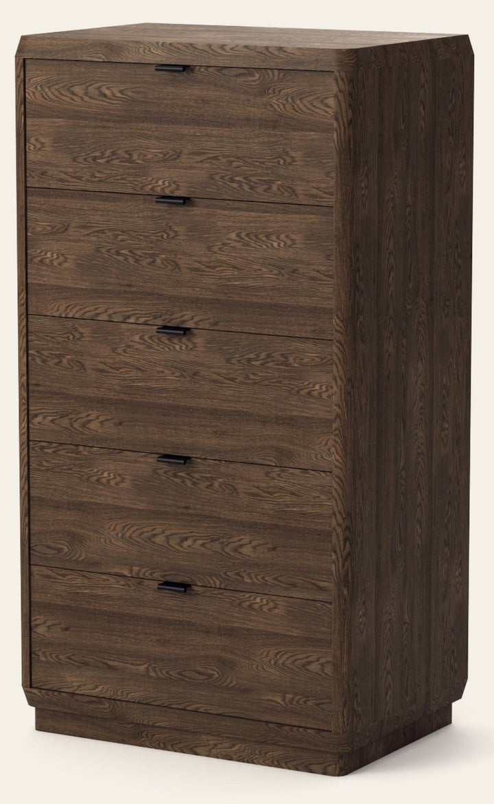 Natu Tallboy Dresser in Dark Espresso front view - tallboy dresser by Unique Furniture - Whats New Furniture Portland OR