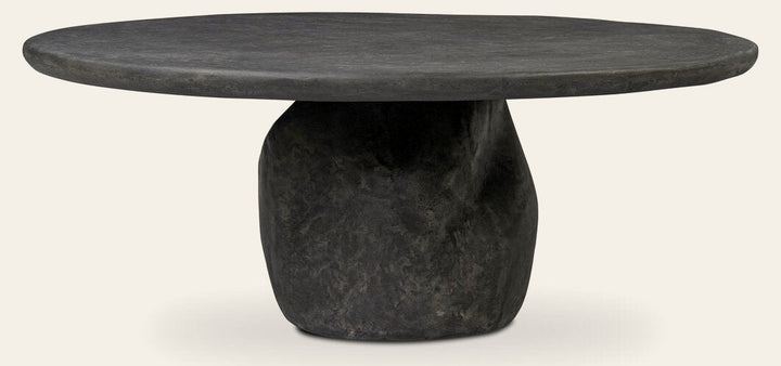 Bomba Coffee Table Textured Black Concrete - Whats New Furniture Portland OR