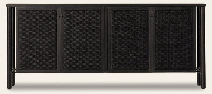 Veta Sideboard Black Wash Mango - Whats New Furniture Portland OR