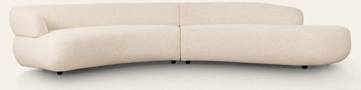 Belen 2-Piece Sectional Crypton Nomad Snow - Sectional by Four Hands - What's New Furniture Portland