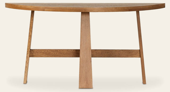 Fara Console Table Light Brown Oak - Console Table by Four Hands - What's New Furniture Portland