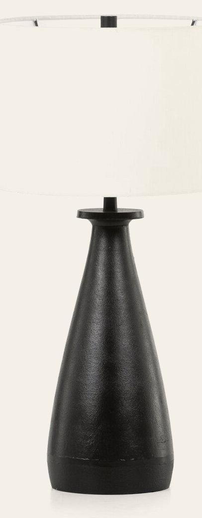 Innes Table Lamp Matte Black Cast Aluminum - Table Lamp by Four Hands - What's New Furniture Portland