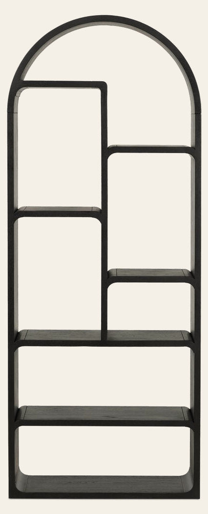 Risa Bookcase Brushed Ebony Oak - Bookcase by Four Hands - What's New Furniture Portland