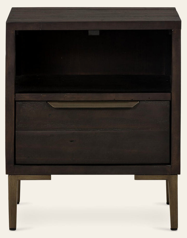 Wyeth Nightstand Dark Carbon - Nightstand by Four Hands - What's New Furniture Portland
